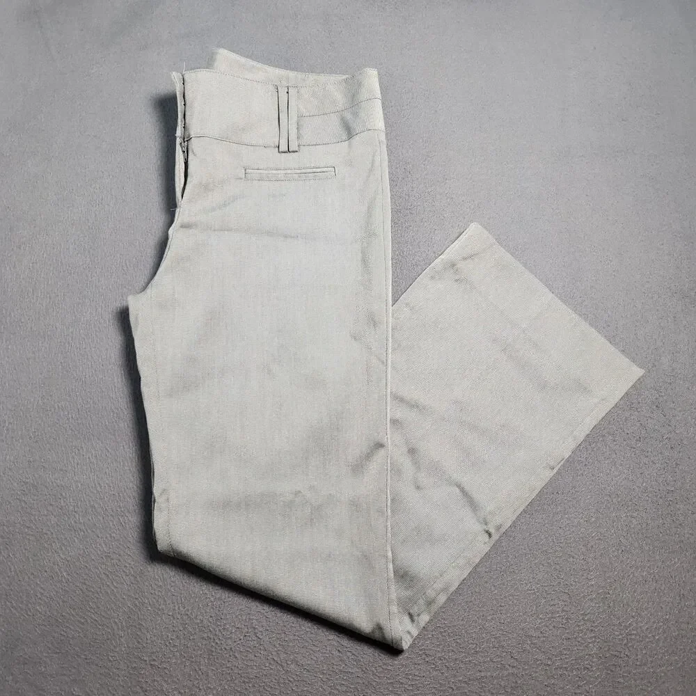 Joe B Dress Pants Women 11 Gray Mid Rise Bootcut Lightweight
